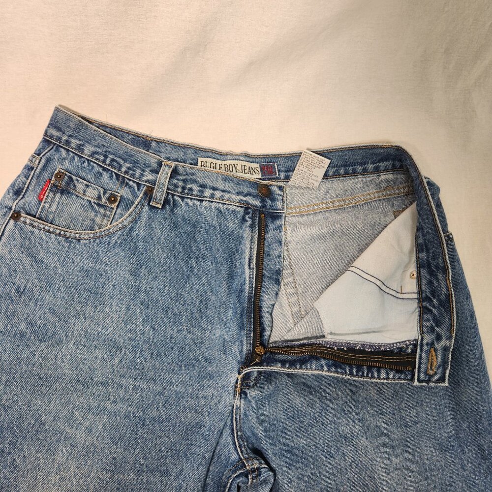 BUGLE BOY 750 Vintage Unisex Baggy Tapered Easy Fit Size 38W 32 IN Exc. Condit. - Picture 9 of 16